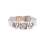 Max Mom Stainless Steel Charm Mesh Bracelet Set for Mother's Gift