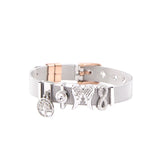 Max Mom Stainless Steel Charm Mesh Bracelet Set for Mother's Gift