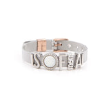 Max Mom Stainless Steel Charm Mesh Bracelet Set for Mother's Gift