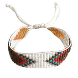 Cuff bracelet loomed beaded bracelet MIYUSI seed bead hand woven Bohemia jewelry