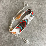Cuff bracelet loomed beaded bracelet MIYUSI seed bead hand woven Bohemia jewelry