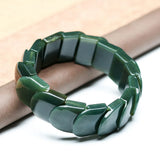 XinJiang HeTian Qing Jade Bracelet Lucky Amulet Square for Women Men