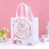 Ramadan Kareem Gift Bag Star Moon Packaging Bag for Eid Al Adha Decor 4Pcs