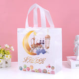 Ramadan Kareem Gift Bag Star Moon Packaging Bag for Eid Al Adha Decor 4Pcs