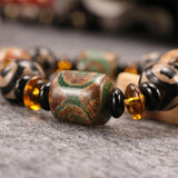 Agate Bracelet Tibet Tianzhu Bracelet Men's Women's Beaded Bracelet