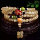 Tibetan Sheep Horn 108 Prayer Bracelet