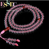 Pink Chalcedony 6mm 108 Beads Bracelet for Healing