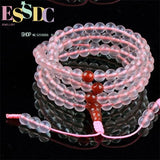 Pink Chalcedony 6mm 108 Beads Bracelet for Healing