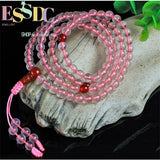 Pink Chalcedony 6mm 108 Beads Bracelet for Healing