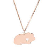 Personalized Guinea Pig Necklace Pet Rabbit Jewelry