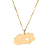 Personalized Guinea Pig Necklace Pet Rabbit Jewelry