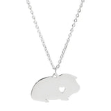 Personalized Guinea Pig Necklace Pet Rabbit Jewelry