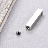Stainless Steel Cube Urn Necklace for Ashes Holder Pendant