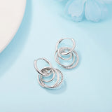 Crystal Hoop Earrings Women
