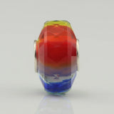 Rainbow Bead Charms 925 Sterling Silver European Bracelet Women Silver Jewelry