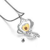 Cremation Jewelry for Ashes Crown Heart Memorial Urn Necklace with Crystals