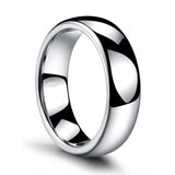 6mm High Polish Tungsten Carbide Wedding Band for Men and Women