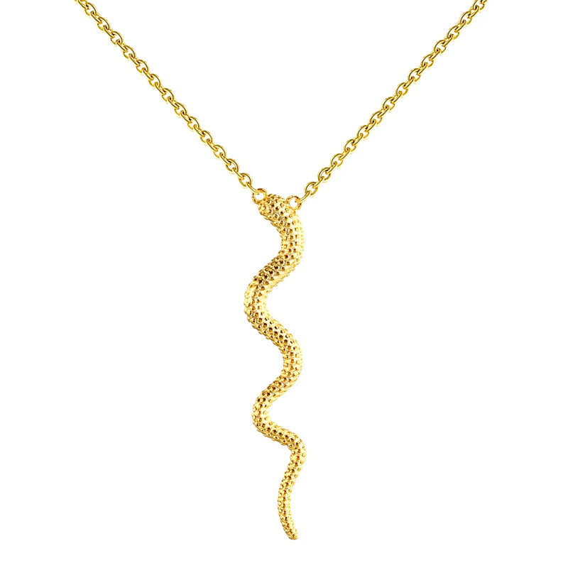 925 Sterling Snake Shaped Choker Necklace for Women