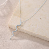 925 Sterling Snake Shaped Choker Necklace for Women