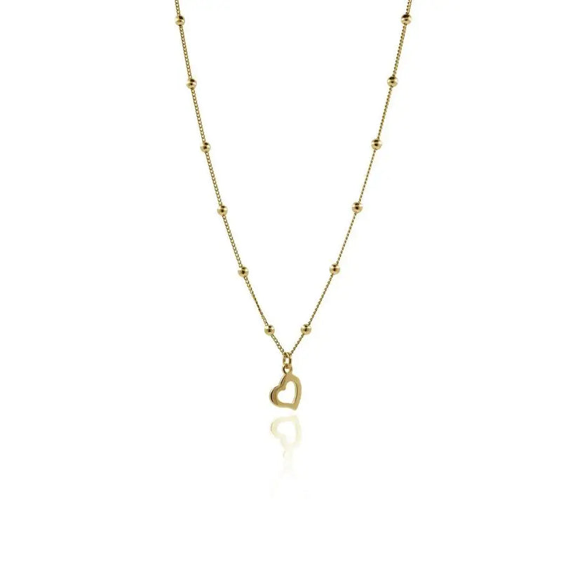 925 Silver Pendant Necklace Star Heart Beads Chain Choker for Women