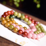 Alxa Stone Crystal Bracelet Round Bead Lucky Jewelry