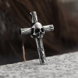 Cross Pendant With Skull Necklace Animal Necklace Man Gift