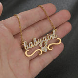 Zircon Butterfly Necklace Crystal Diamond Pendant Bling Chain