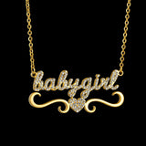 Zircon Butterfly Necklace Crystal Diamond Pendant Bling Chain