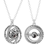 Couple Choker Astronomical Ball Necklace 100 Language Jewelry