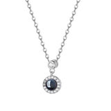 Zircon Choker Couple Pendant Necklace Jewelry