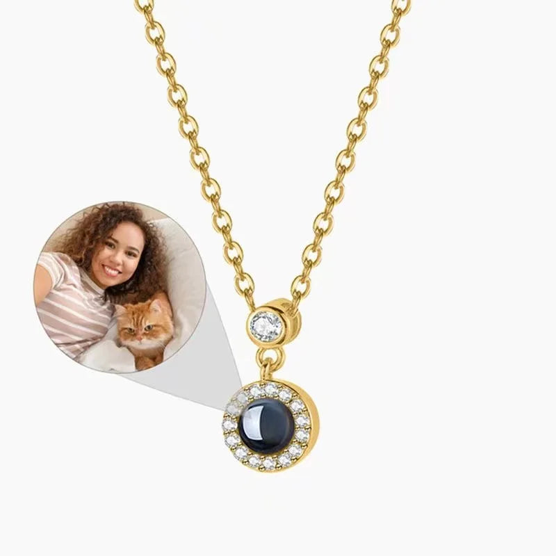 Zircon Choker Couple Pendant Necklace Jewelry