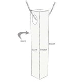 Personalized Stainless Steel Bar Name Necklace for Women