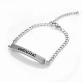Personalized Stainless Steel Urn Locket Bracelet