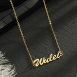 Name Necklace with Birthstone Crystal Letter for Women Birthday
