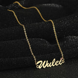 Name Necklace with Birthstone Crystal Letter for Women Birthday