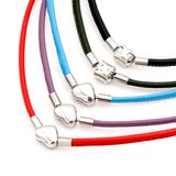 Leather DIY Charms Necklaces Steel Fine Sheepskin Fit European US Women DIY Jewe