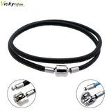 Leather DIY Charms Necklaces Steel Fine Sheepskin Fit European US Women DIY Jewe
