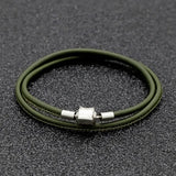 Leather DIY Charms Necklaces Steel Fine Sheepskin Fit European US Women DIY Jewe
