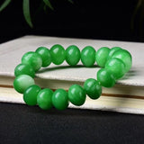 Green Natural Stone Bracelet Plate Beads Bracelets Fresh for Women Men