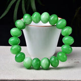 Green Natural Stone Bracelet Plate Beads Bracelets Fresh for Women Men