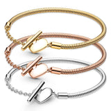 High Snake Chain Bracelets for Women - Beaded Bangle DIY Jewelry