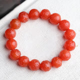Red Natural Crystal Bracelets Pattern Beads Bracelets for Women Men