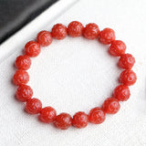 Red Natural Crystal Bracelets Pattern Beads Bracelets for Women Men