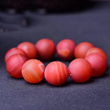 Red Crystal Bead Bracelet for Women Men Wrist Stone Jewelry