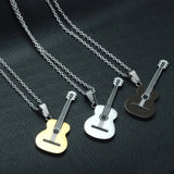 Creative Personality Guitar Pendant Necklace
