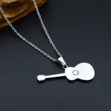 Creative Personality Guitar Pendant Necklace