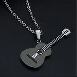 Creative Personality Guitar Pendant Necklace