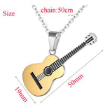 Creative Personality Guitar Pendant Necklace