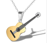 Creative Personality Guitar Pendant Necklace