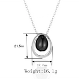 Stainless Steel Teardrop Pendant Necklace for Cremation Ashes